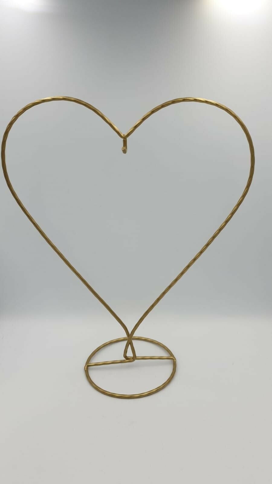 Heart Shaped Display Metal Stand - Gold