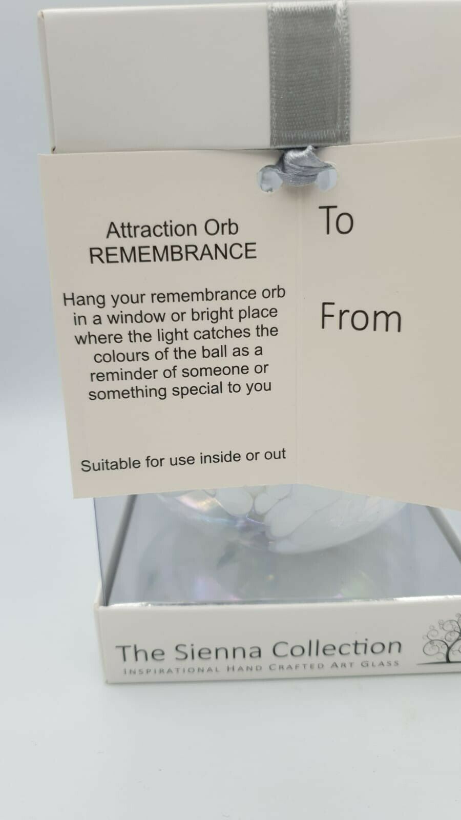 Sienna Glass Attraction Orb - Remembrance