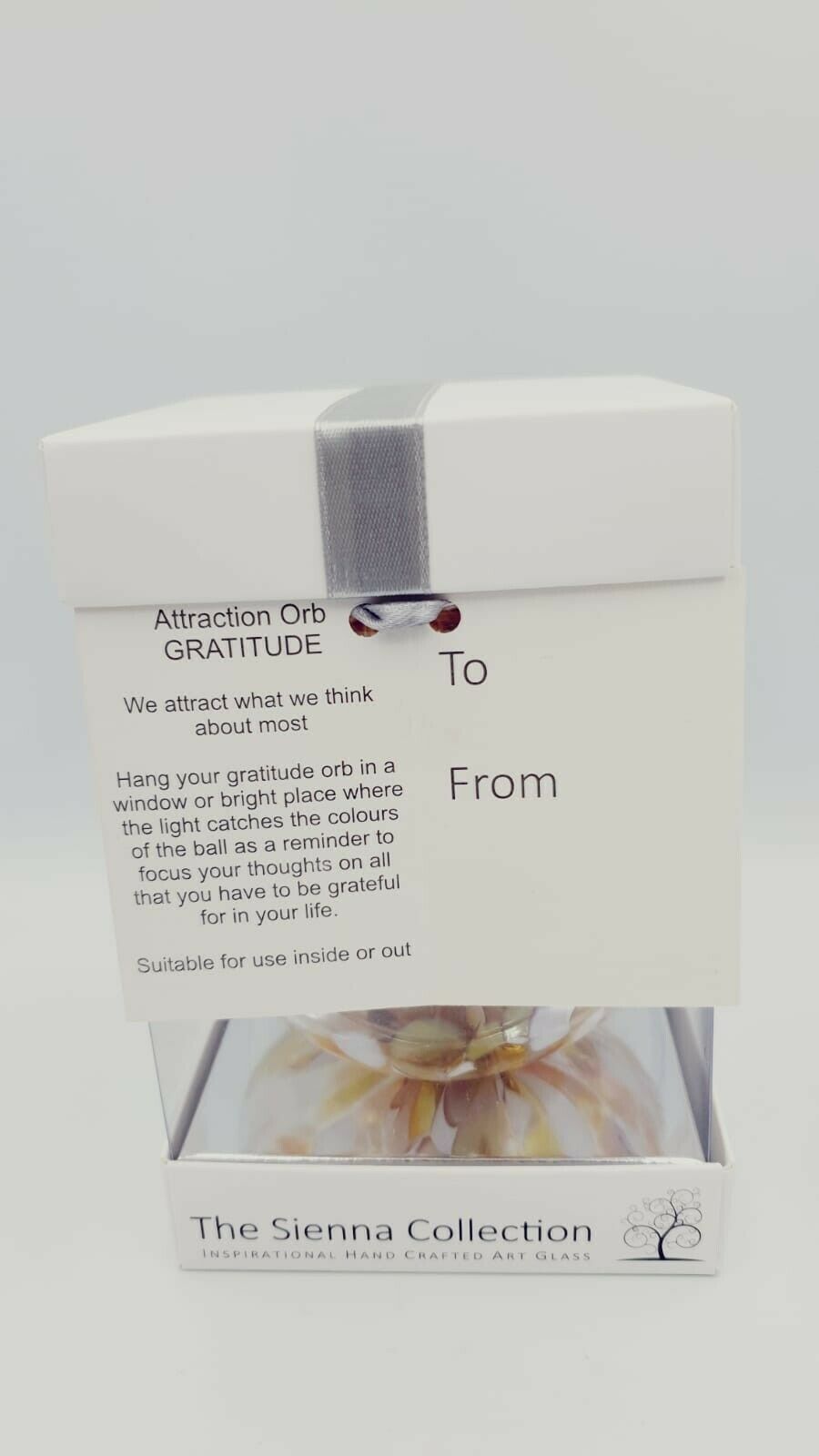 Sienna Glass Attraction Orb - Gratitude