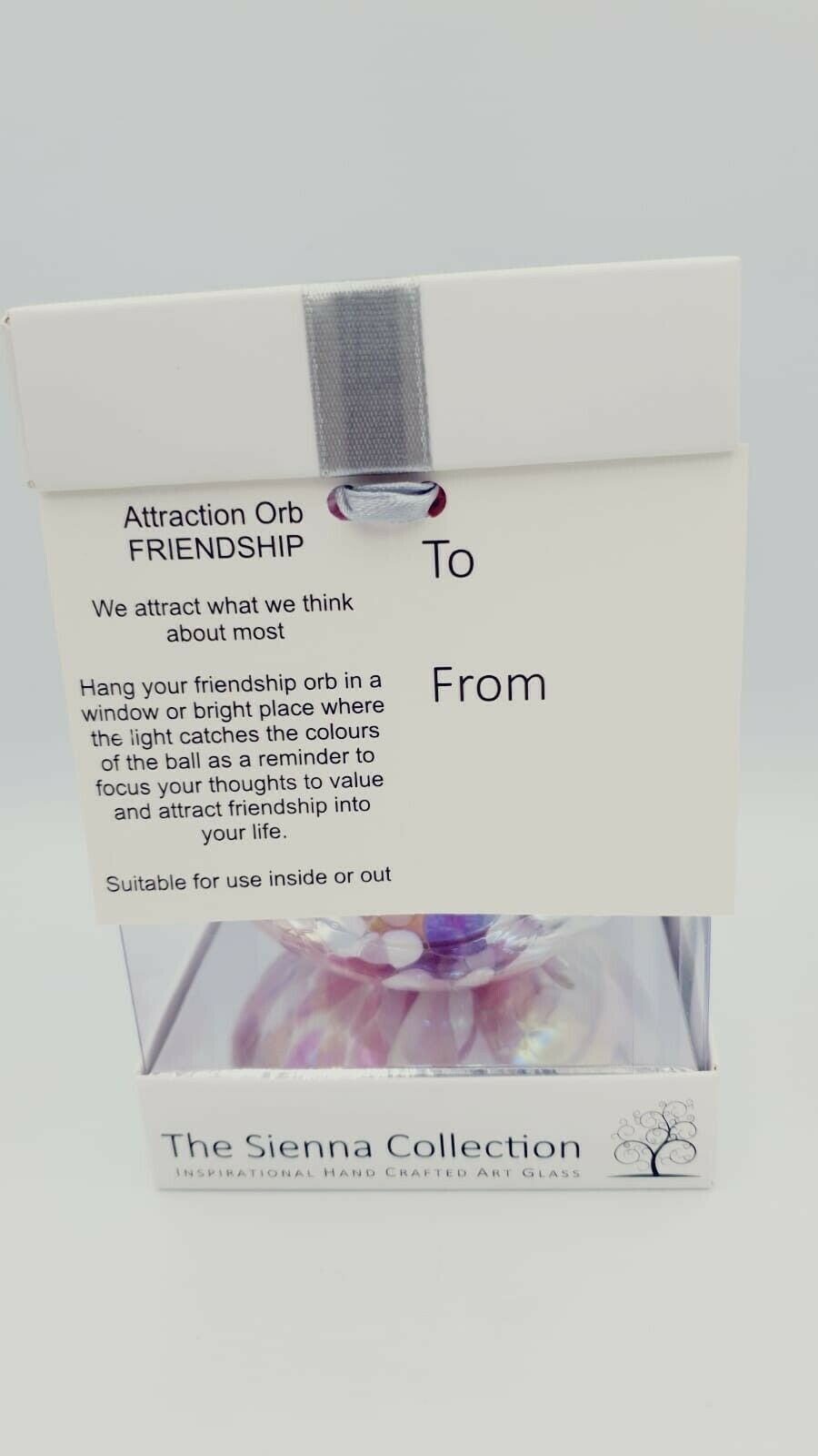 Sienna Glass Attraction Orb - Friendship