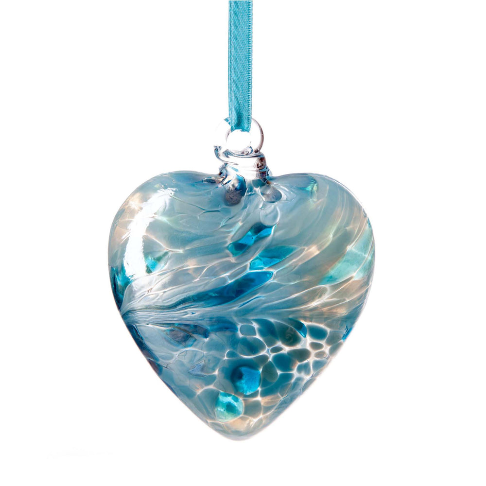 Birthstone Heart - March Aquamarine