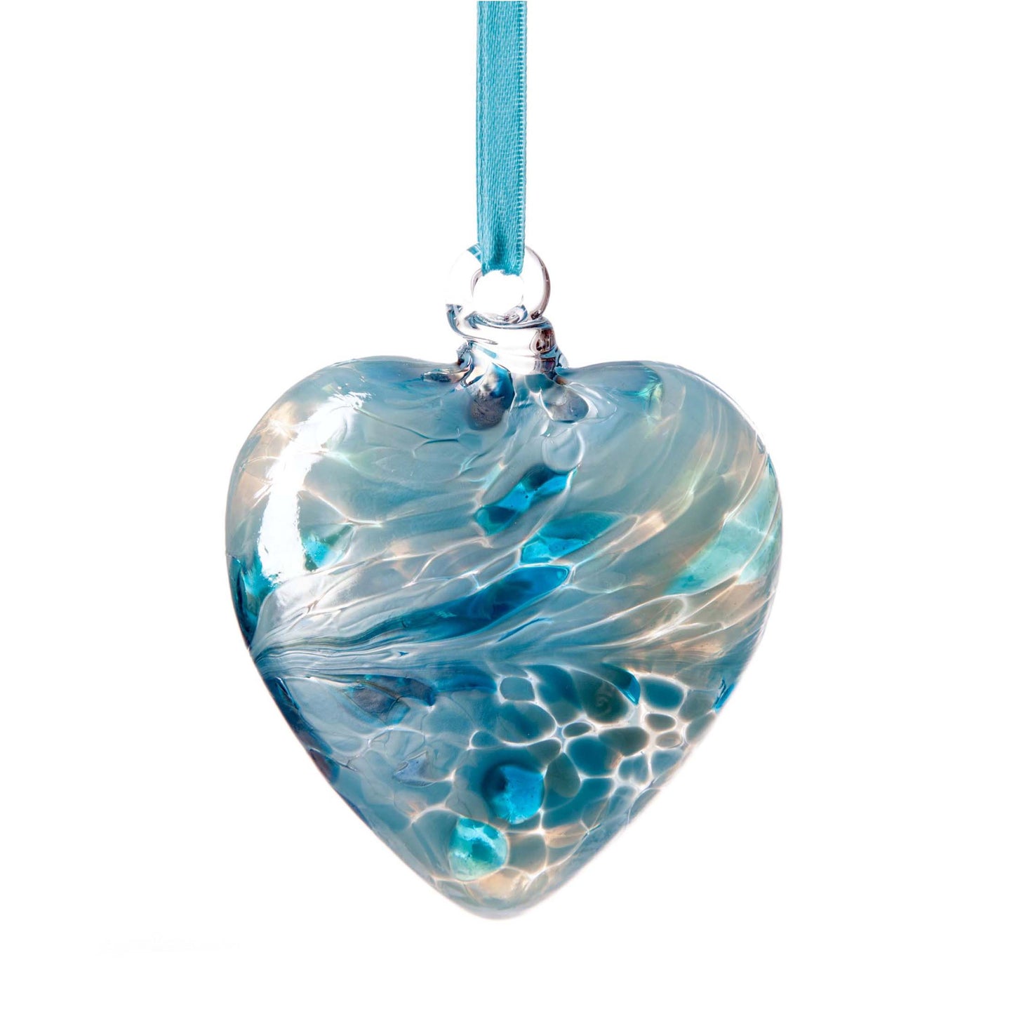 Birthstone Heart - March Aquamarine