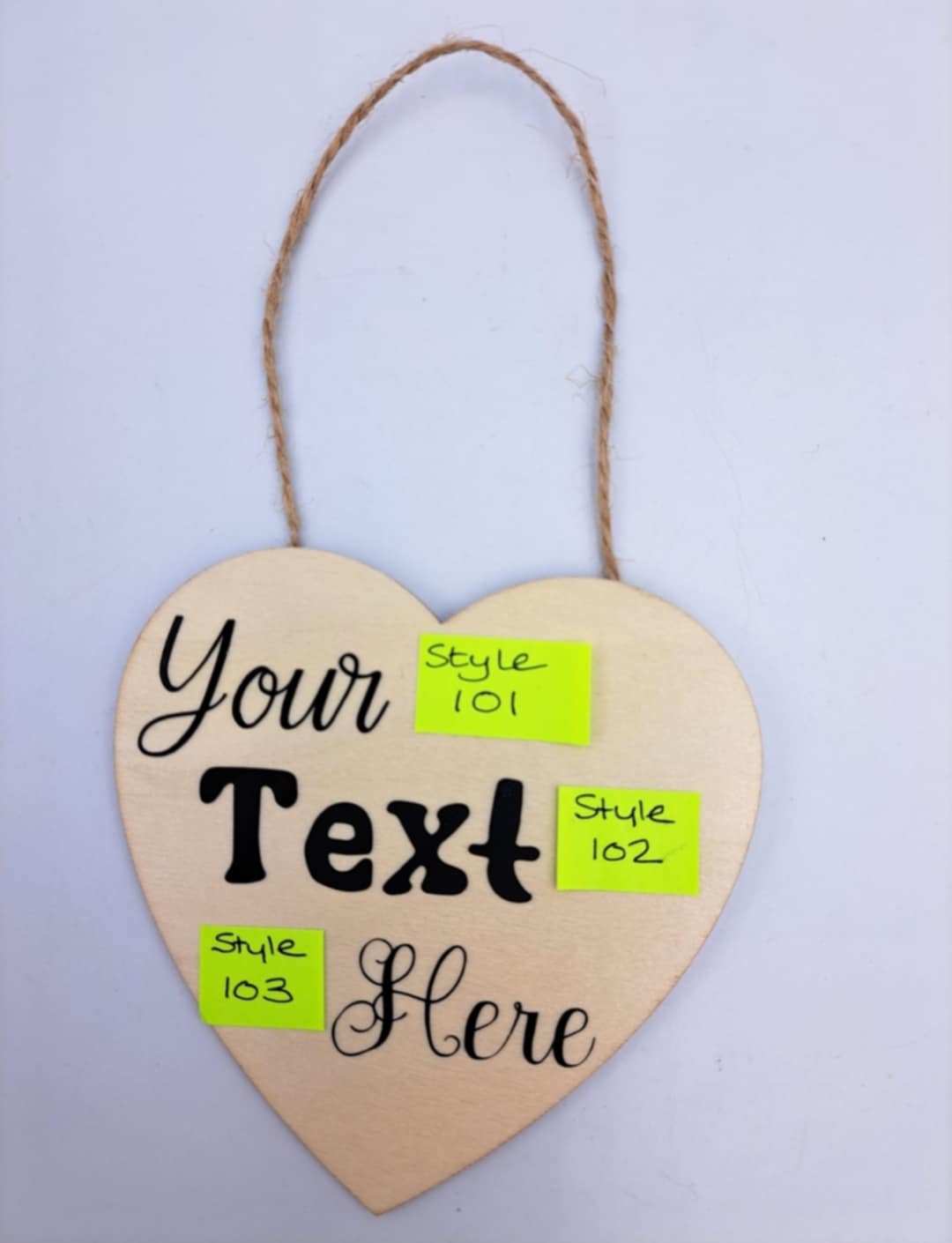 Personalised Heart Hanging Sign