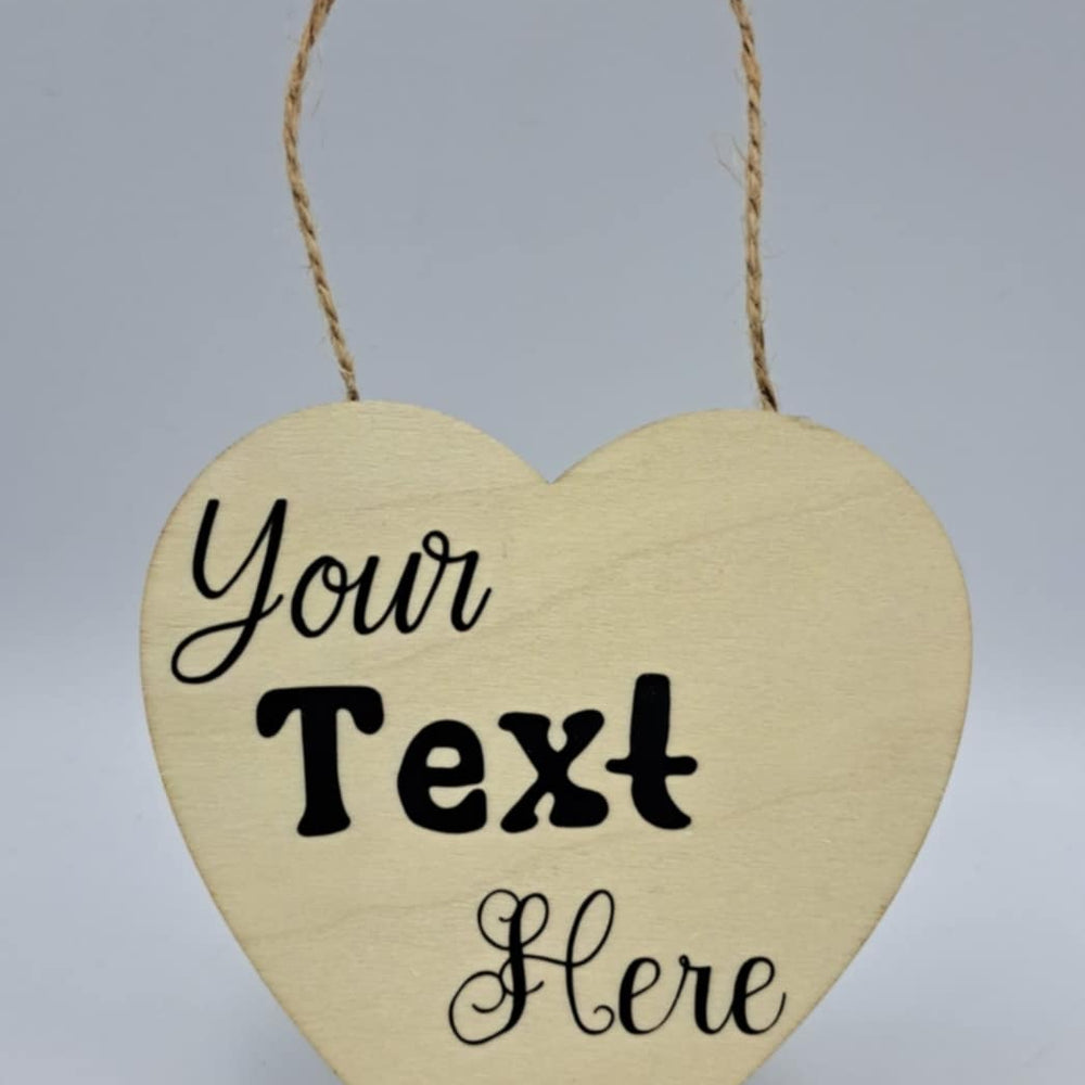 
                      
                        Personalised Heart Hanging Sign
                      
                    