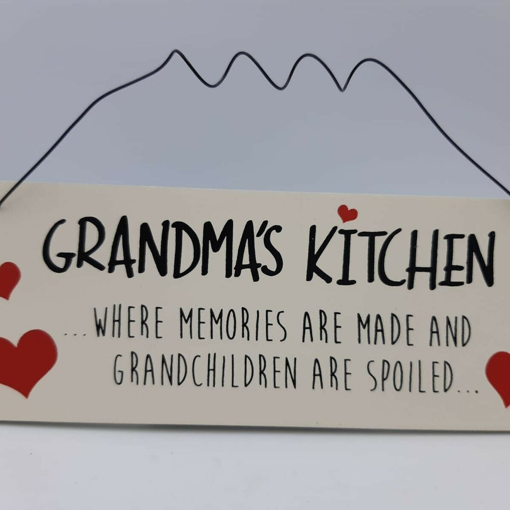 Hanging Grandma Kitchen Plaque