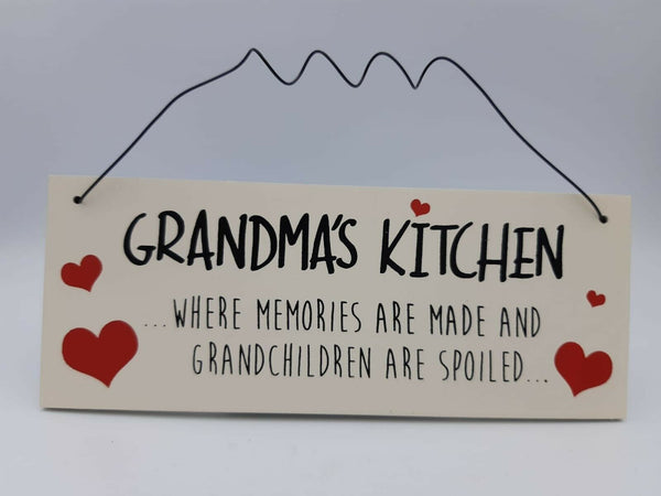 Hanging Grandma Kitchen Plaque