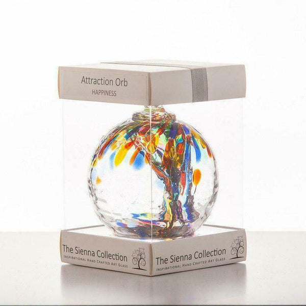 Sienna Glass Attraction Orb - Happiness