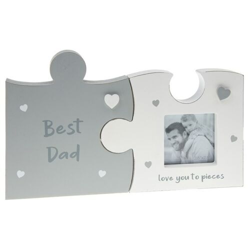 Double Jig Saw Picture Frame - Best Dad