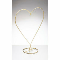 Heart Shaped Display Metal Stand - Gold