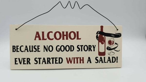 Hanging Humour Alcohol Plaque