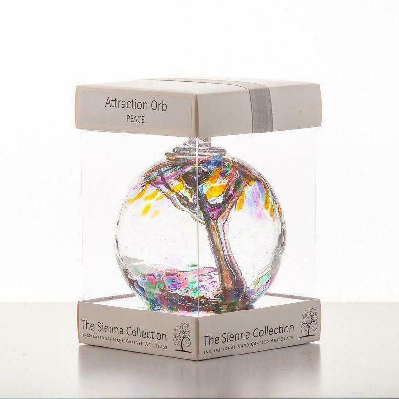 Sienna Glass Attraction Orb - Peace