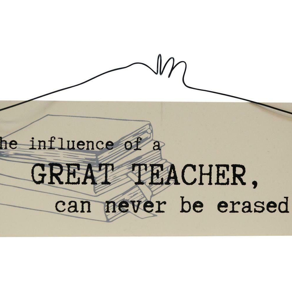 Teacher Hanging Plaque Thank You Present Wall Present Sign Gift Idea