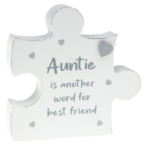 Jig Saw Plaque - Auntie