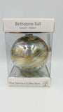 Sienna Glass Birthstone Ball 10cm- August