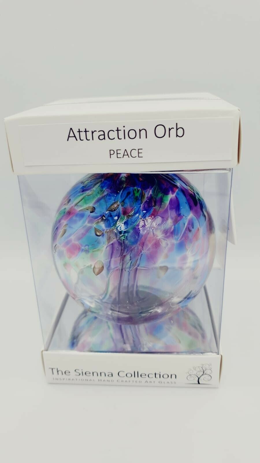 Sienna Glass Attraction Orb - Peace