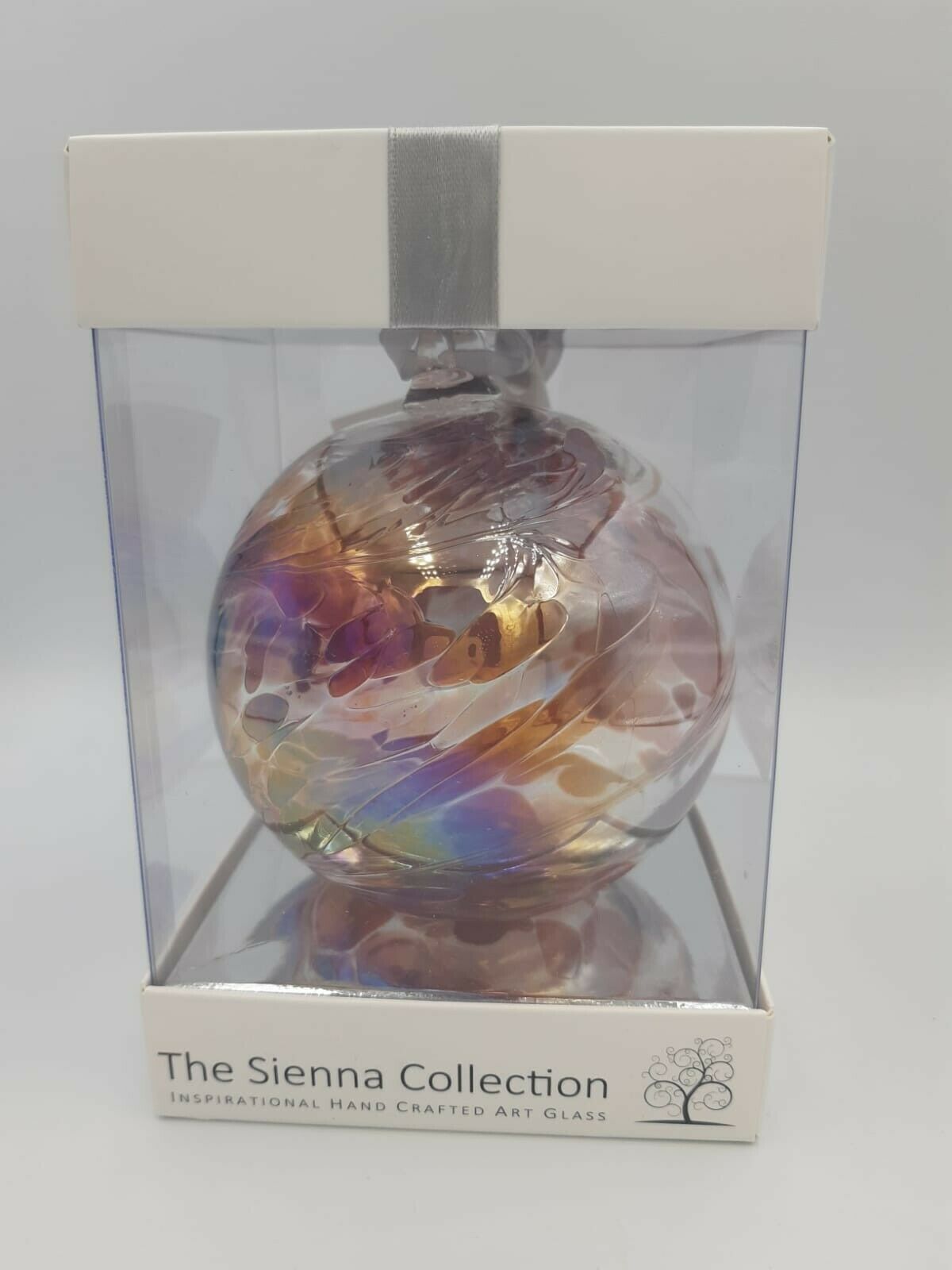 Sienna Glass Birthstone Ball 10cm- July