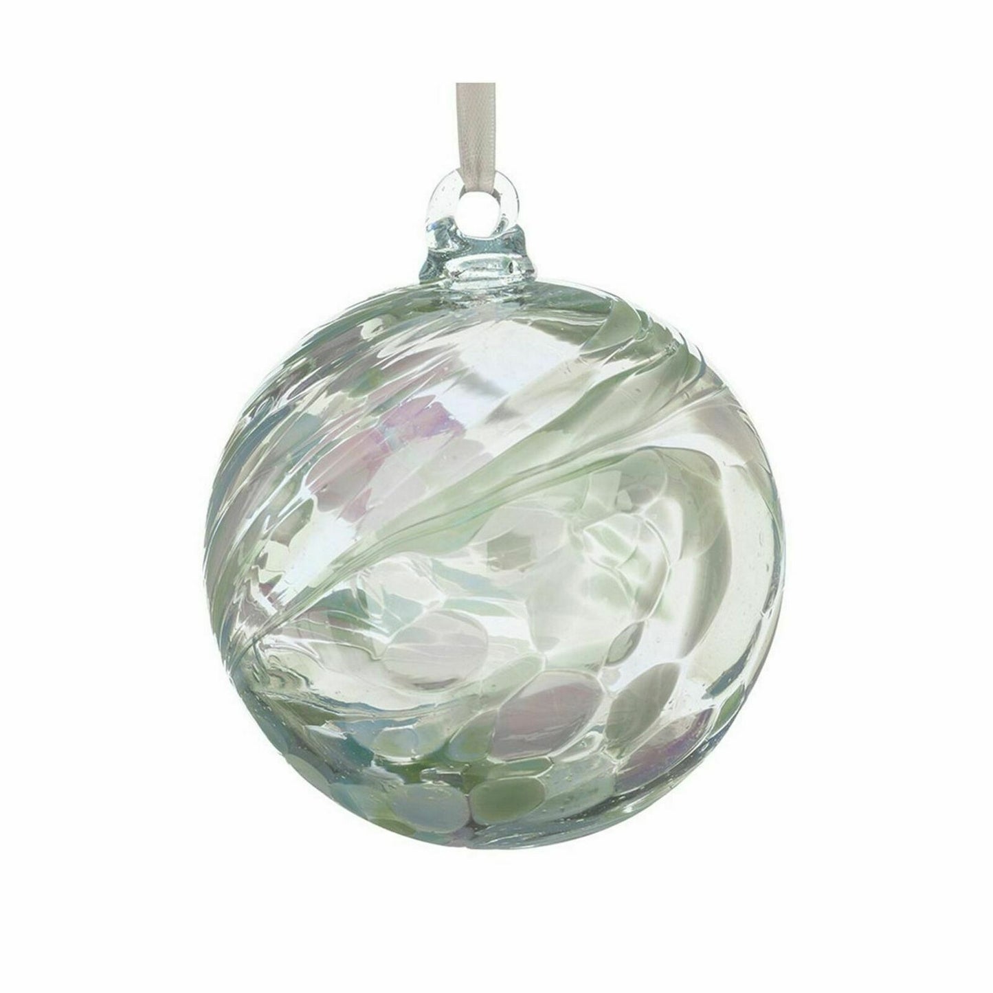 Sienna Glass Birthstone Ball 10cm - April