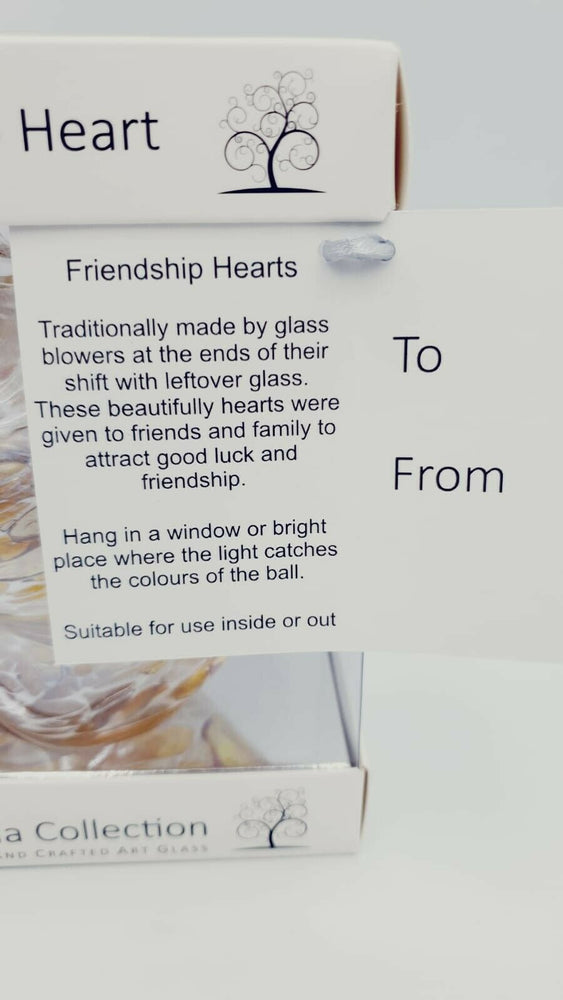 
                      
                        Glass Hanging Friendship Heart - Pastel Gold 12cm
                      
                    