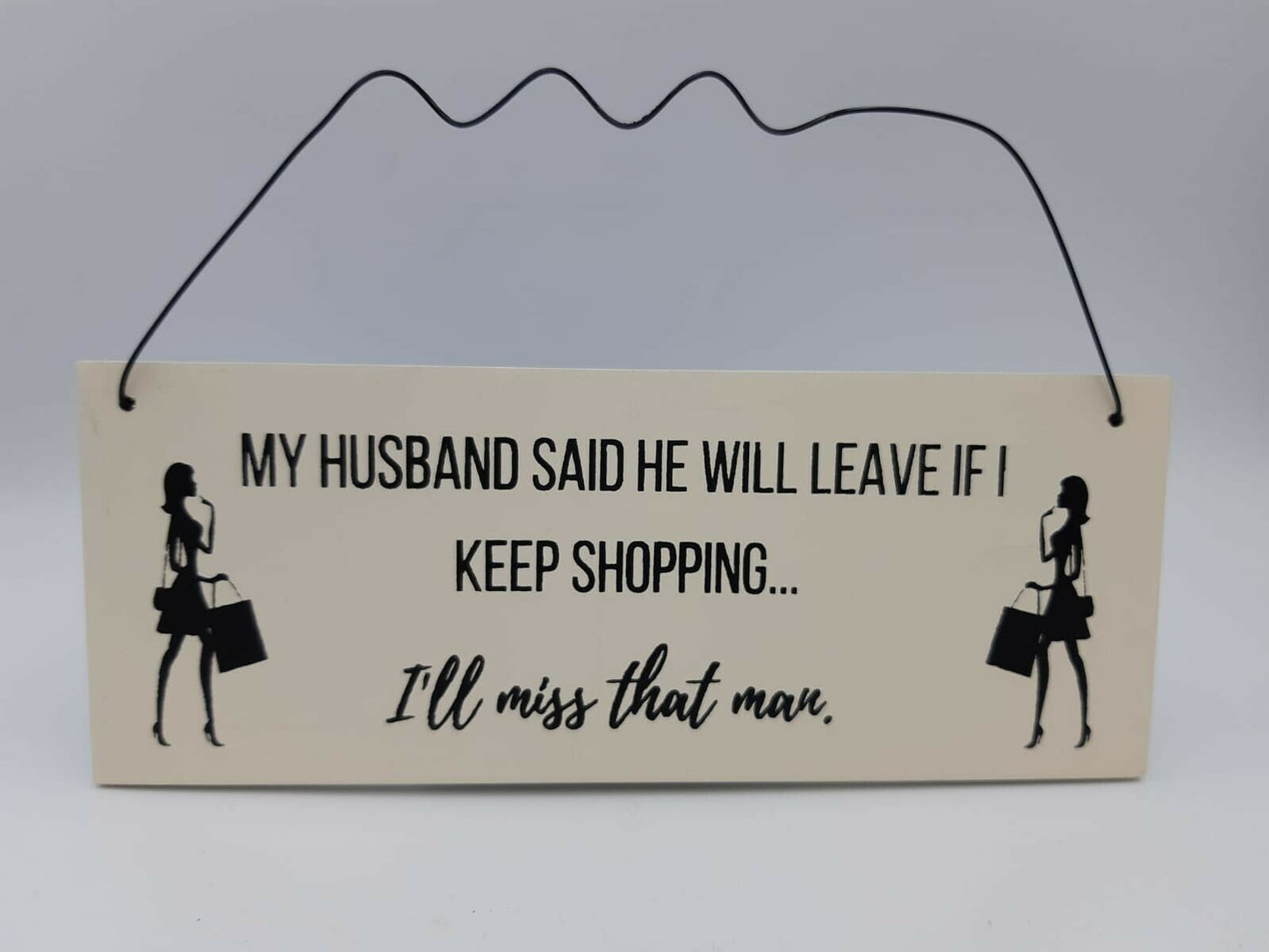 Hanging Wife Husband Plaque