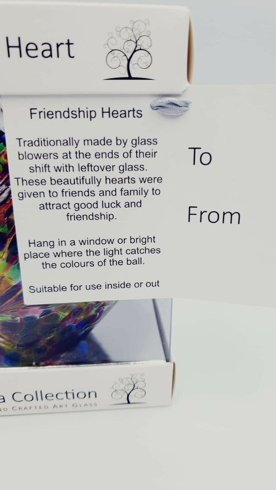 
                      
                        Glass Hanging Friendship Heart - MU 12cm
                      
                    