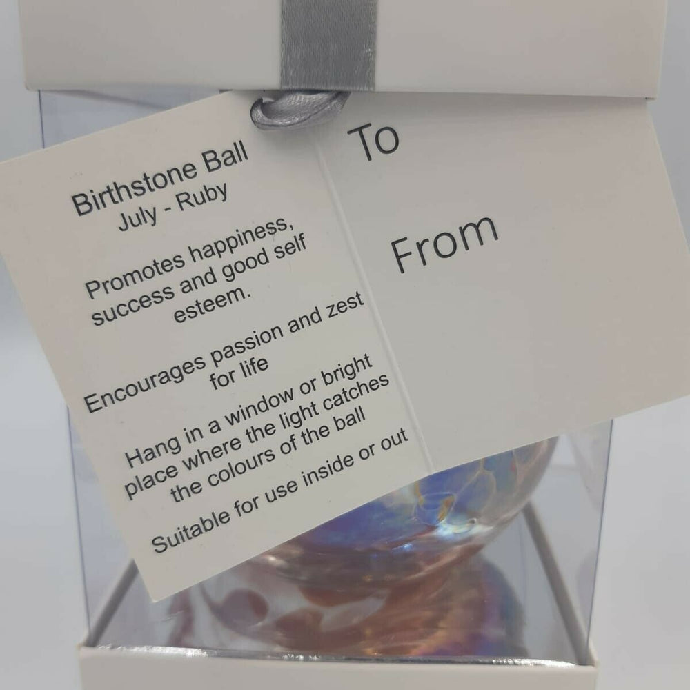 
                      
                        Sienna Glass Birthstone Ball 10cm- July
                      
                    