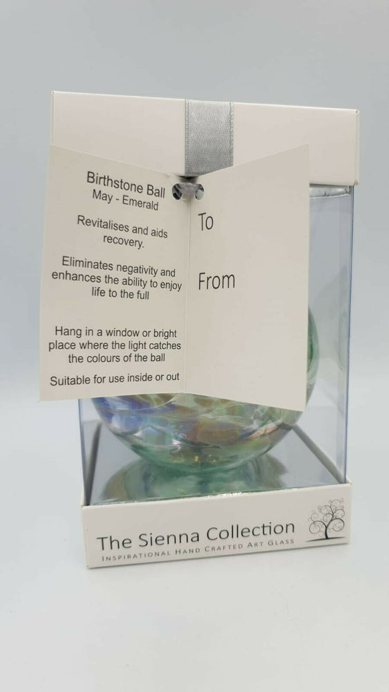 
                      
                        Sienna Glass Birthstone Ball 10cm- May
                      
                    