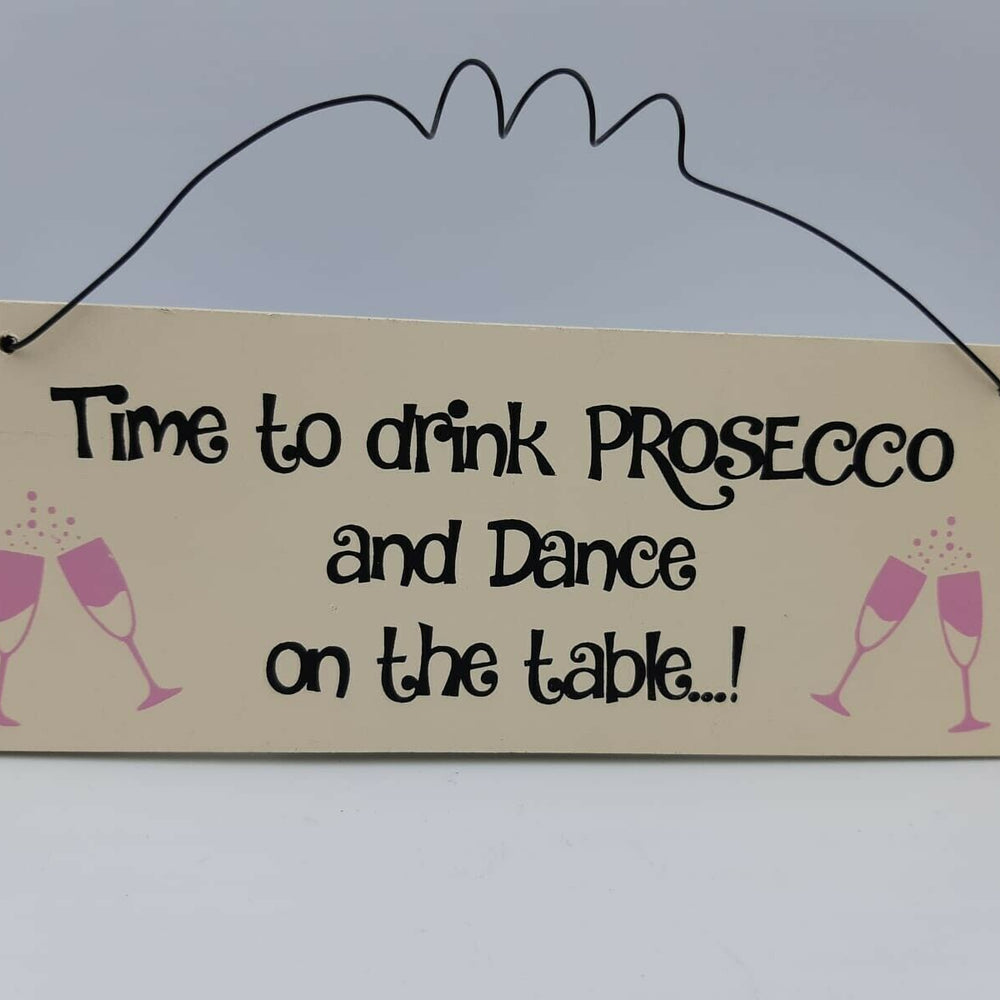 Hanging Prosecco Plaque
