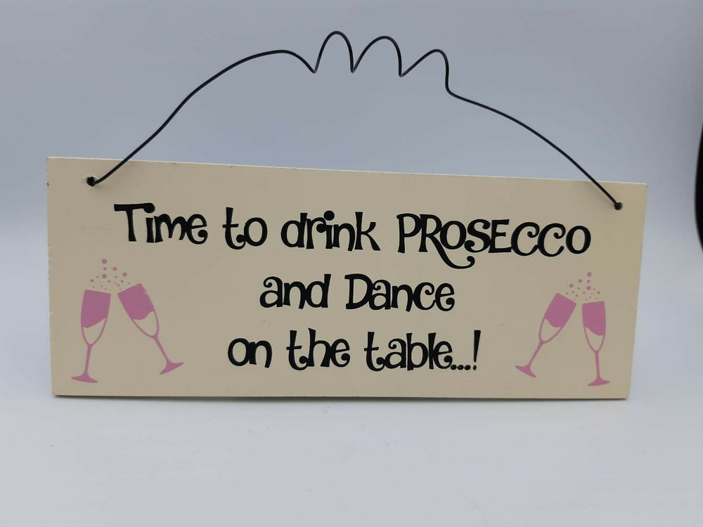 Hanging Prosecco Plaque