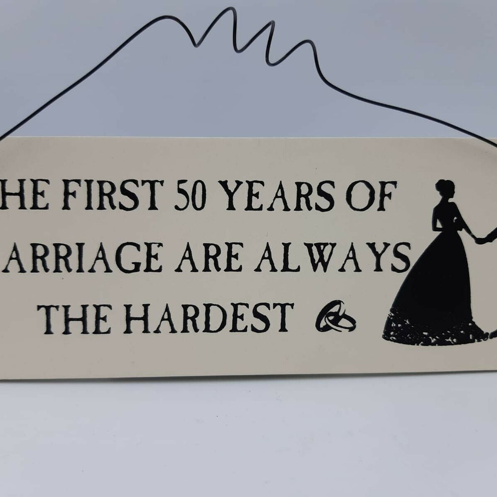 Hanging Marriage Plaque