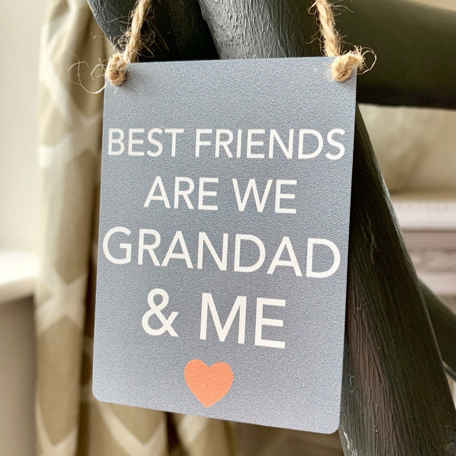 Mini Metal Sign - Grandad & Me