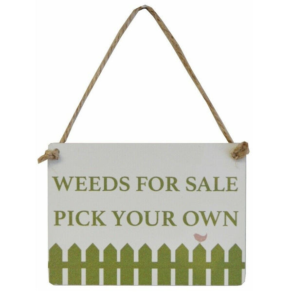 Mini Metal Sign - Pick your own weeds